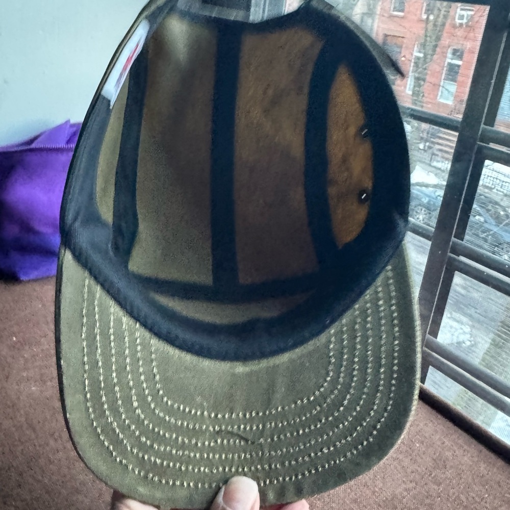 Gustin Olive Waxed Canvas 5-Panel Camp Hat - Picture 3 of 7